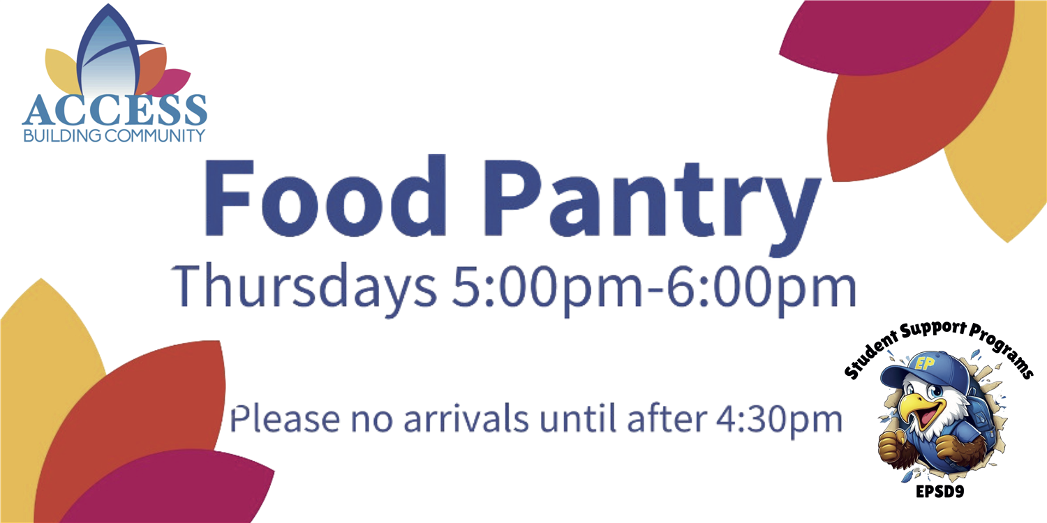 Food Pantry Thursday 5-6PM